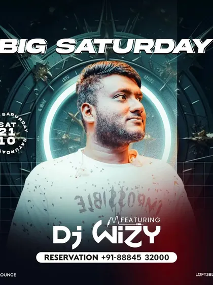 This poster for a "Big Saturday" event at Loft38 shows the kind of headline slot I held. These nights were known for being the biggest parties in Indiranagar.