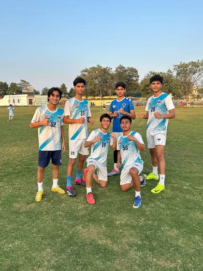 Chillin' like villains. A group of our players posing for a photo, showcasing the confident and relaxed side of our team.
