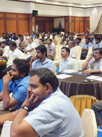 A shot of the engaged audience at my Salem seminar, which included textile mill engineers, panel builders, and contractors.