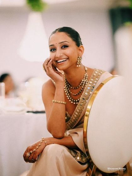 A candid smile at a wedding reception. My goal is to not just perform, but to connect with the guests and share in the joy of the moment.