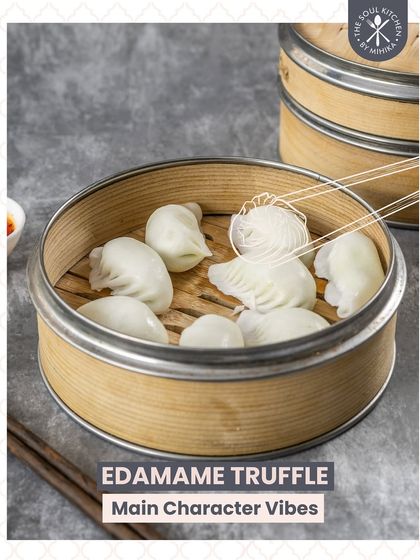 My Edamame Truffle dimsums definitely have main character vibes. They are a luxurious treat for any occasion.