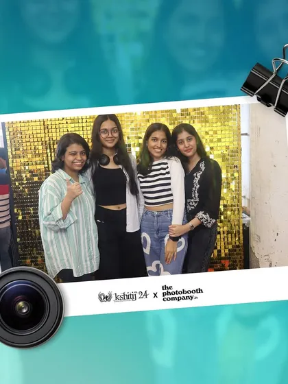 Another polaroid-style keepsake from the Kshitij fest. The custom branding with the college fest logo makes it a perfect memento.