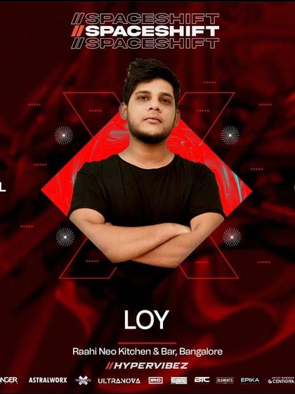 A flyer showing me as the supporting act for international artist Stylonir.