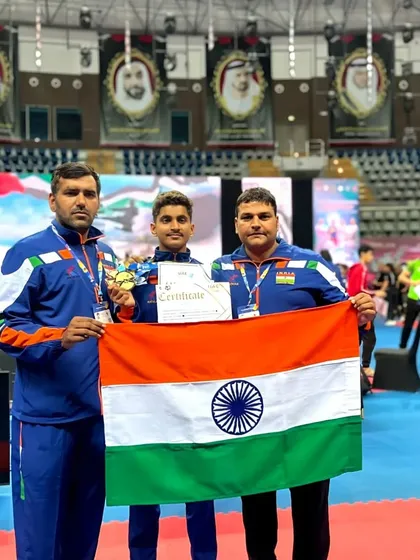 Another gold medal for the team at the 1st UAE International Open Karate Championship. We travel to compete and we compete to win.