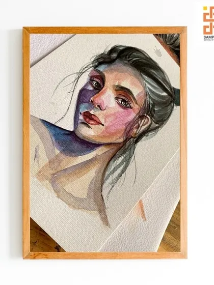 This expressive watercolor portrait, created by one of our Diploma in Fine Arts students, captures the power of mastering a challenging medium. It reflects the culmination of dedicated practice in understanding light, color, and emotion.