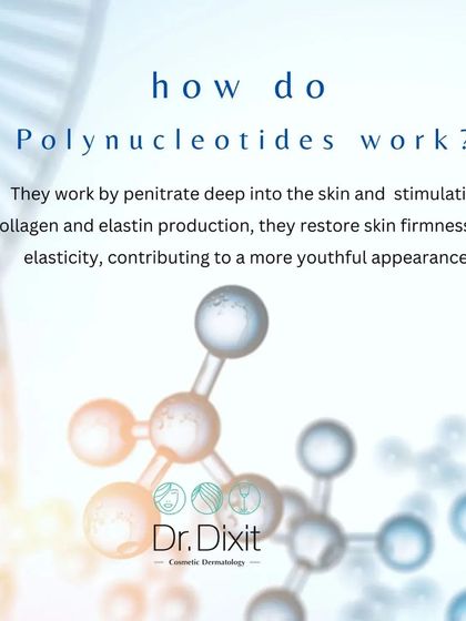 This graphic explains how Polynucleotides work by penetrating deep into the skin to stimulate collagen and elastin, restoring firmness for a more youthful look.