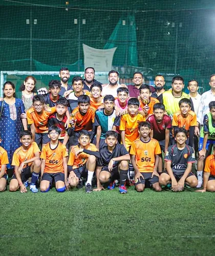 Football is a family. This picture from our Borivali batch captures the heart of our academy: players, proud parents, and dedicated coaches celebrating our 'Player of the Month' winners together as one community.