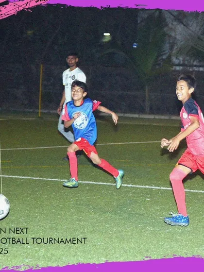 An action shot from our inaugural GenNext Football Tournament.