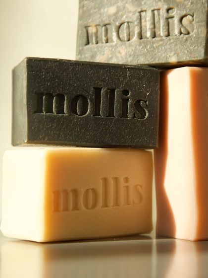 A stack of my most popular bars, including a deep cleansing charcoal soap.