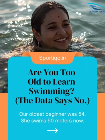 It is a myth that swimming is only for the young. Our oldest beginner was 54, and now she swims 50 meters with ease. Adults learn with purpose and discipline, which is why our adult-only batches provide a focused, pressure-free environment for rapid progress.
