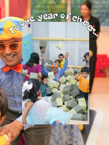 To one year of cheer. The foam pit is a place of endless fun and celebration, and it's been amazing to see so many happy kids enjoying it.
