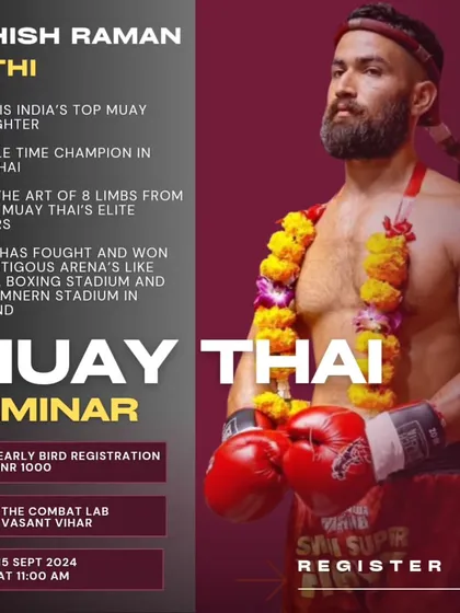We bring in the best, period. This is from our seminar with Ashish Ramansethi, one of India's top Muay Thai champions. When you train with us, you learn the art of 8 limbs from fighters who have competed and won at the highest levels.