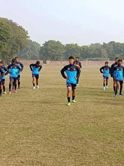 A moment of focus during a cool-down. Discipline extends to every part of our training regimen, including recovery.