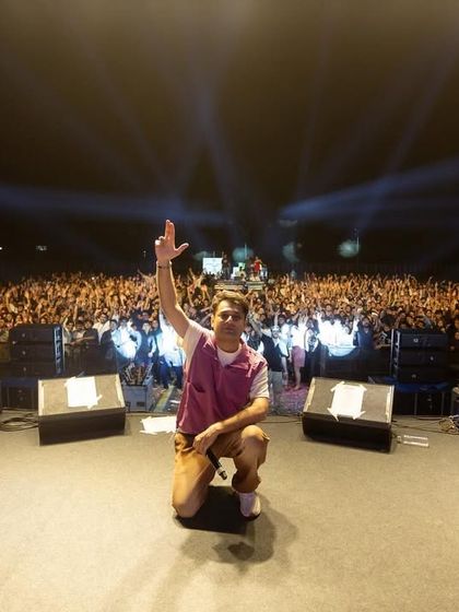 A moment of gratitude with the amazing crowd at IIM Indore. Performing for such an energetic audience is what drives me.