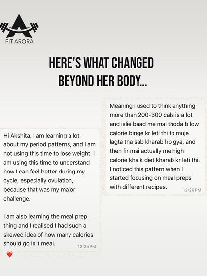 This is why I love what I do. A client sharing that she's learning about her menstrual cycle and how to meal prep. It's about empowering women with knowledge that goes beyond just weight loss.