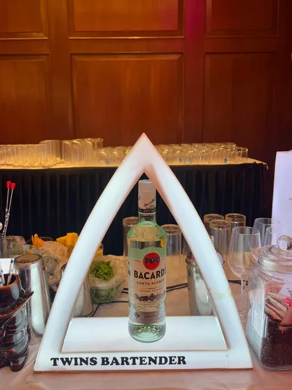 Featuring Bacardi rum in our signature LED display. We highlight the premium brands you choose for your event.
