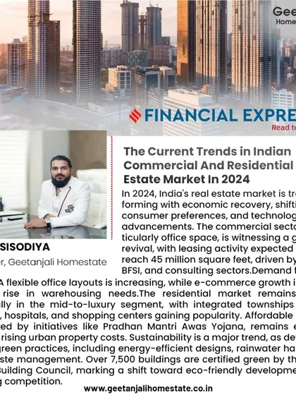 Our insights on the 2024 real estate market trends were featured in the Financial Express. We analyze key shifts in commercial and residential sectors, focusing on sustainability and technological advancements to guide investors.