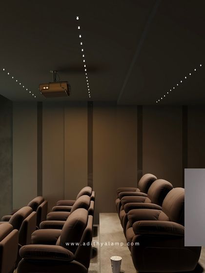 A duplicate of image 43, this image again highlights the 'Alpha' series CH 2204-B bulb, which features a slightly different lens for a unique light effect, adding to the customizability of your home theater design.