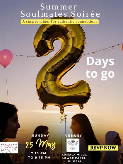 Two days to go! This poster highlights the fun, party-like atmosphere of our summer mixer, complete with a special referral discount for ladies who bring a friend.