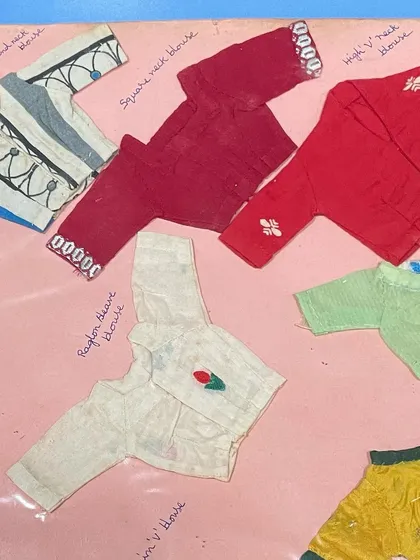 This is a page from my mother's tailoring and embroidery journal from 1963. Her skill and the care with which she preserved her work are my constant inspiration. This is the legacy that I carry forward in my own work and teaching.