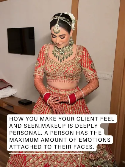 Makeup is deeply personal because it's tied to our emotions and how we see ourselves. How you make your client feel is the most important part of the service.