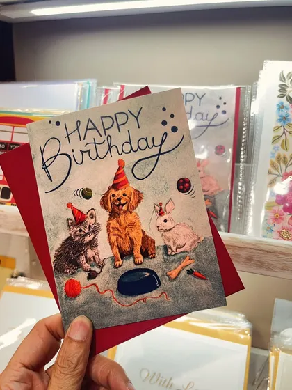 Happy Birthday, Buddha! This cute card is perfect for celebrating a day of calm and confetti. All my cards are blank inside for your heart to do the talking.