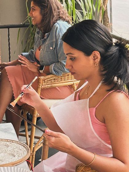 ArtDelight Group - Art Parties & Private Events Glow-in-the-Dark Moon Lamp Workshops photo 15