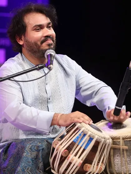More pictures from my recent Tabla solo performance in Pune at the Swarzankar Music Festival. The city's knowledgeable audience always makes performing here a special experience.