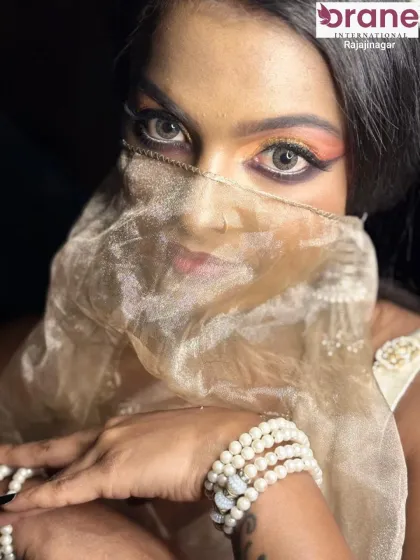 An intense close-up that draws all the attention to the dramatic and mesmerizing eyes.