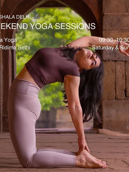 Join Ridima Sethi for Hatha Yoga on weekend mornings. This class focuses on foundational postures and breath to bring balance to body and mind.