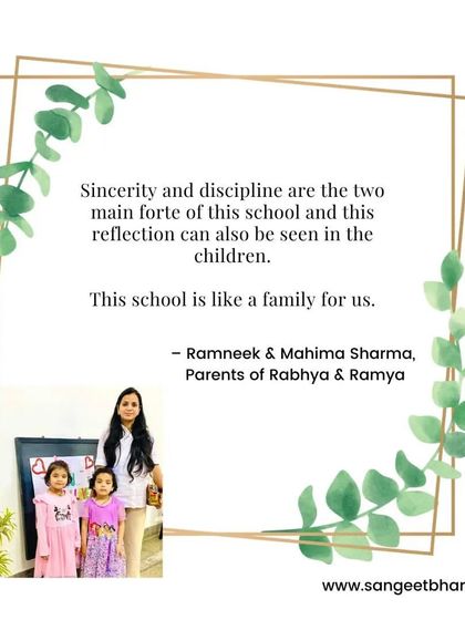 We believe sincerity and discipline are the foundation of learning, and we are so happy to see this reflected in our students. It is an honor to be considered a family by our parents.