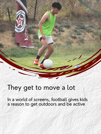 In a world full of screens, football gives kids a reason to get outdoors, move their bodies, and be active.