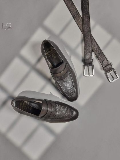 I believe accessories complete the man. These handcrafted leather loafers and matching belts are crafted for the gentleman who appreciates luxury in every detail.