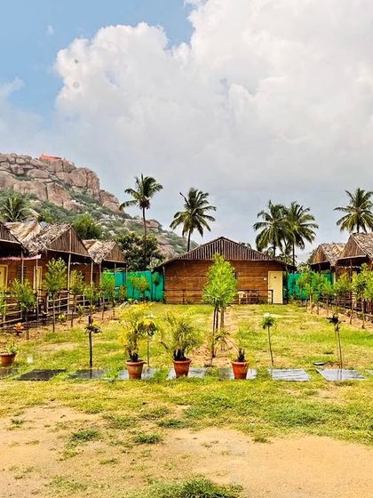 A look at our accommodation at Greenstone Resort in Hampi. We choose serene and beautiful places for our participants to rest and recharge.