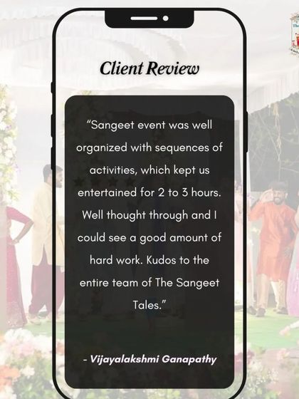 The Sangeet Tales - Wedding Event Planning & Entertainment Words From Our Families photo 6