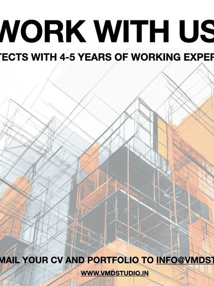 VMD Studio in Bangalore is hiring an Architect.