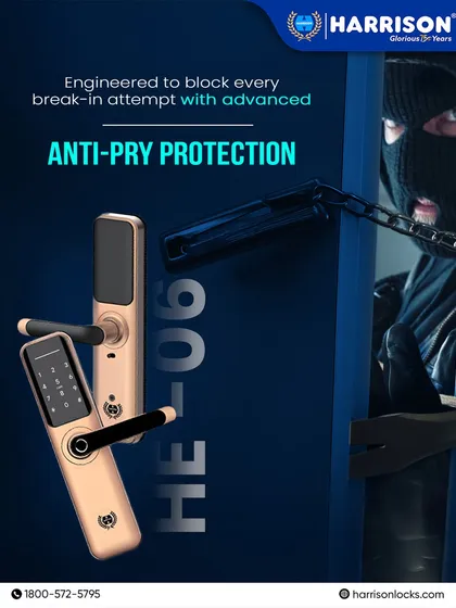Our smart locks are engineered with advanced anti-pry protection to block every break-in attempt. This feature is designed to keep intruders out and ensure your home remains a safe sanctuary for your family.