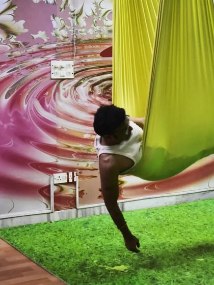 Embrace the freedom of flight on your yoga mat. Even moments of rest in the hammock are an active part of the practice, allowing for release and recovery.