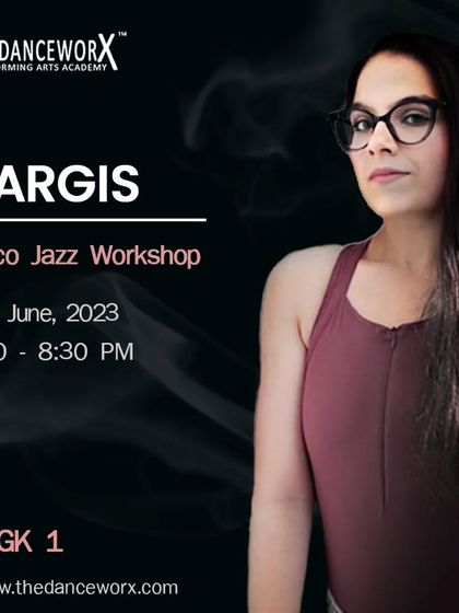 A poster for our Disco Jazz workshop, part of the Delhi Summer Weekend Intensive, bringing a retro vibe and fun choreography to our students.