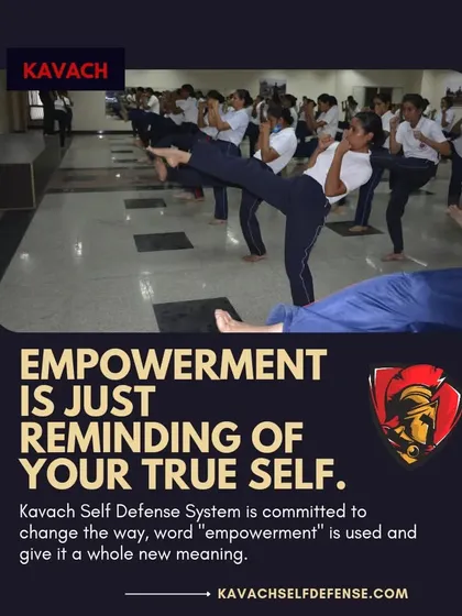 Young women practicing kicks during a training session, a visual representation of empowerment.
