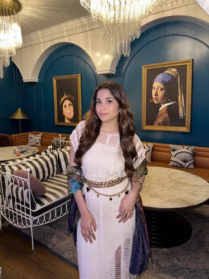 Another shot of my restyled dress in Jaipur. I'm all about repeating outfits. It's sustainable, creative, and a true test of personal style.