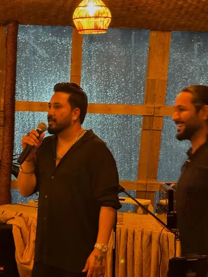 Sharing a laugh with my guru, Mika Singh ji. These are the moments I cherish the most.