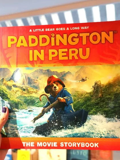 The 'Paddington in Peru' movie storybook features beautiful stills from the film, bringing the story to life for younger fans.