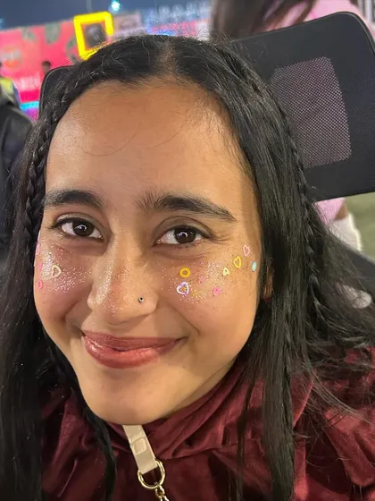 This client was so happy with her glittery hearts! It's such a sweet and simple design that spreads joy.