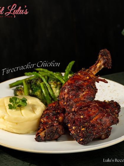 Spicy enough to melt snow and crispy enough to melt hearts. Our Firecracker Chicken, served with mashed potatoes and asparagus, is the ultimate winter love story.