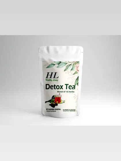 My Detox Tea is a carefully selected mix of 16 herbs designed to help your body reset. It's a gentle way to support your body's natural detoxification processes, especially on days you feel sluggish.