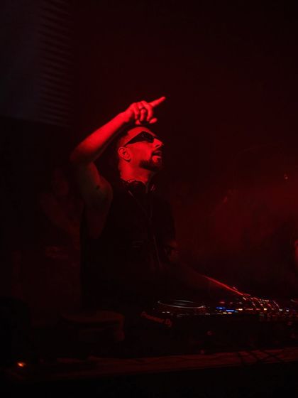 Too rare to be regular. Just a few moments from the booth where I feel most at home, controlling the energy of the night.