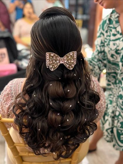 Bhavya Achar - Bridal & Occasion Styling Romantic Open & Half-Up Styles photo 85