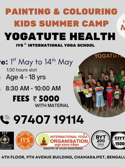 Details for our Painting & Colouring camp in May. This camp focuses on artistic expression and is open to a wider age group of 4 to 18 years.