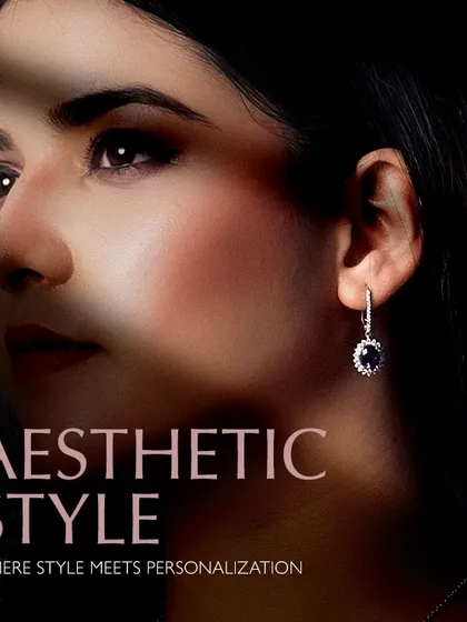 Aesthetic style, where style meets personalization. These gemstone drop earrings add a touch of timeless sophistication and a pop of colour, expressing your individuality with elegance.